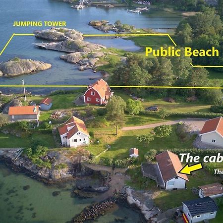 Cabin At The Sea Close To Public Beach With A Jumpingtower Hoviksnas ภายนอก รูปภาพ