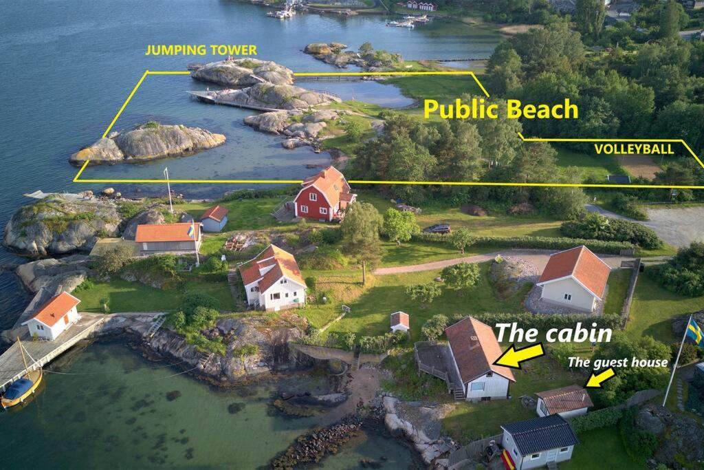 Cabin At The Sea Close To Public Beach With A Jumpingtower Hoviksnas ภายนอก รูปภาพ
